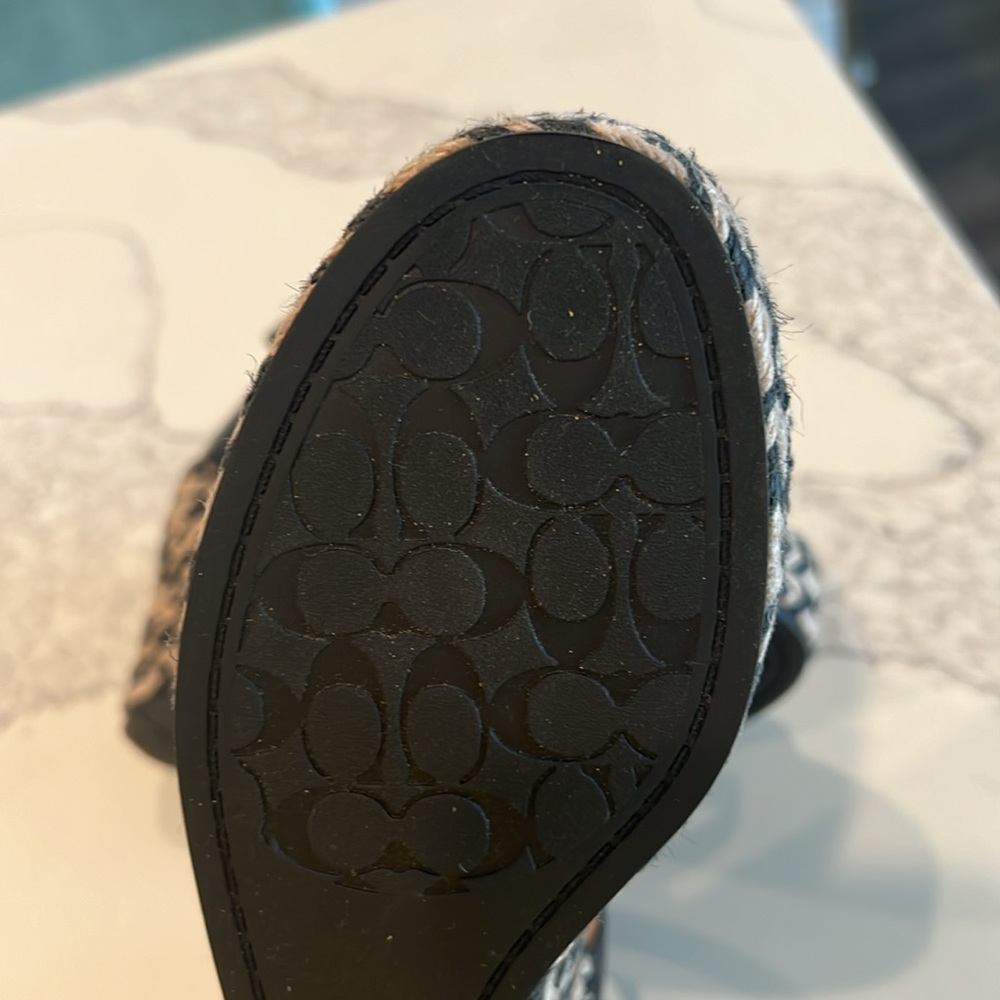 Coach wedges Sandal - Leather upper, Size 5.5 Brand New - Picture 6 of 7